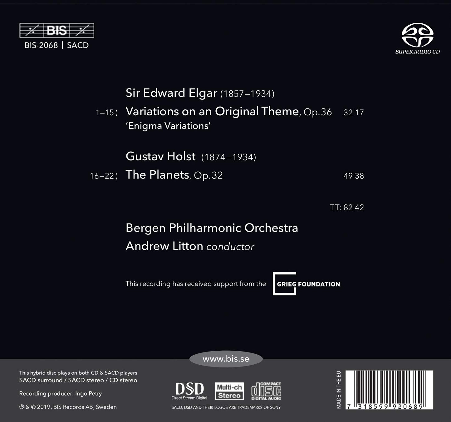 Holst: The Planets - Elgar: Enigma Variations