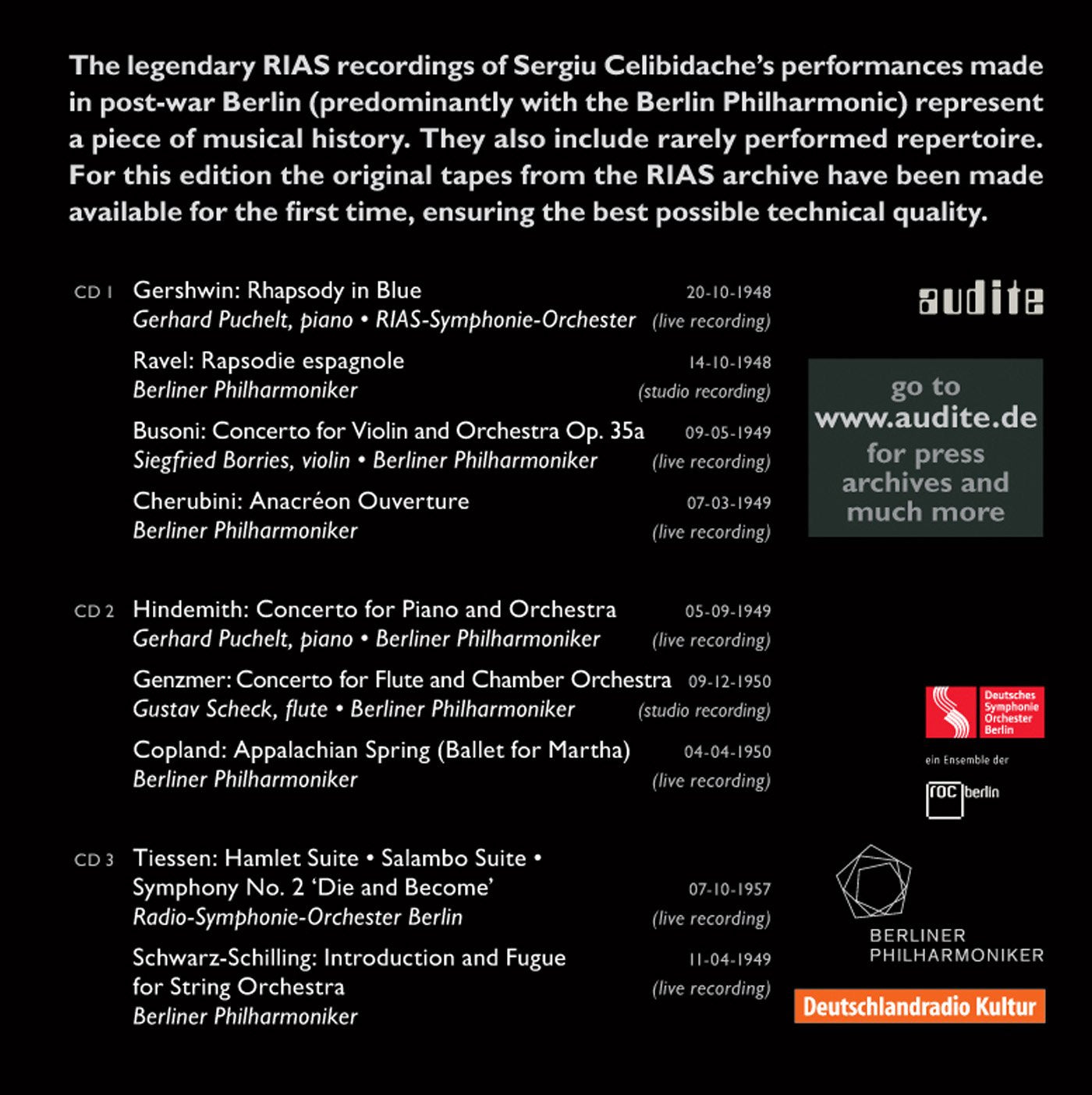 Celibidache: The Complete RIAS Recordings (Berlin, 1948-1957