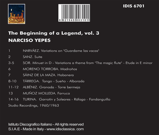 The Beginning of a Legend, Vol. 3: Narciso Yepes