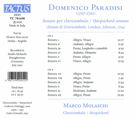 SONATE PER CLAVICEMBALO