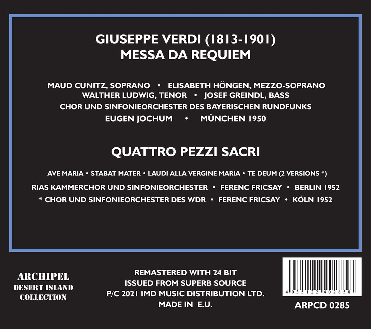 MESSA DA REQUIEM: CUNITZ-HÖNGE