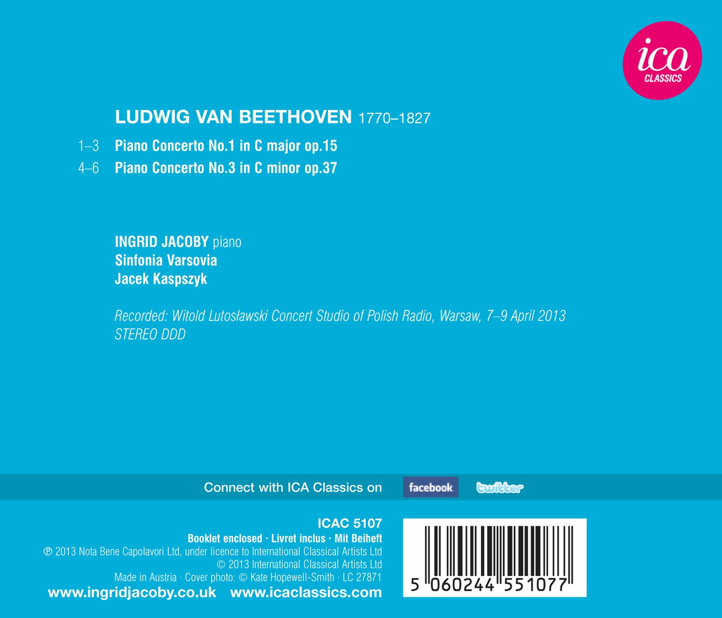 Beethoven: Piano Concertos Nos. 1 & 3