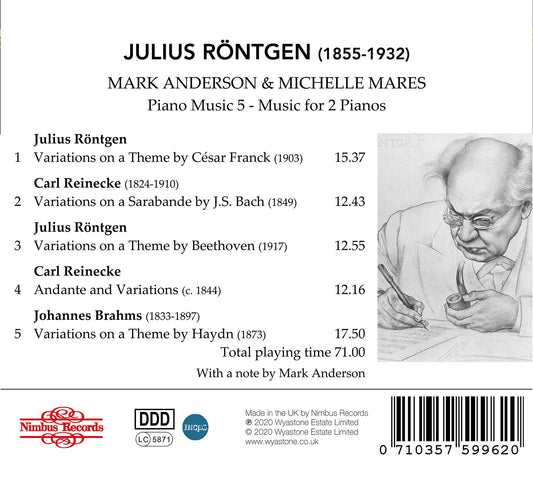 Röntgen: Piano Music, Vol. 5 - Music for 2 Pianos