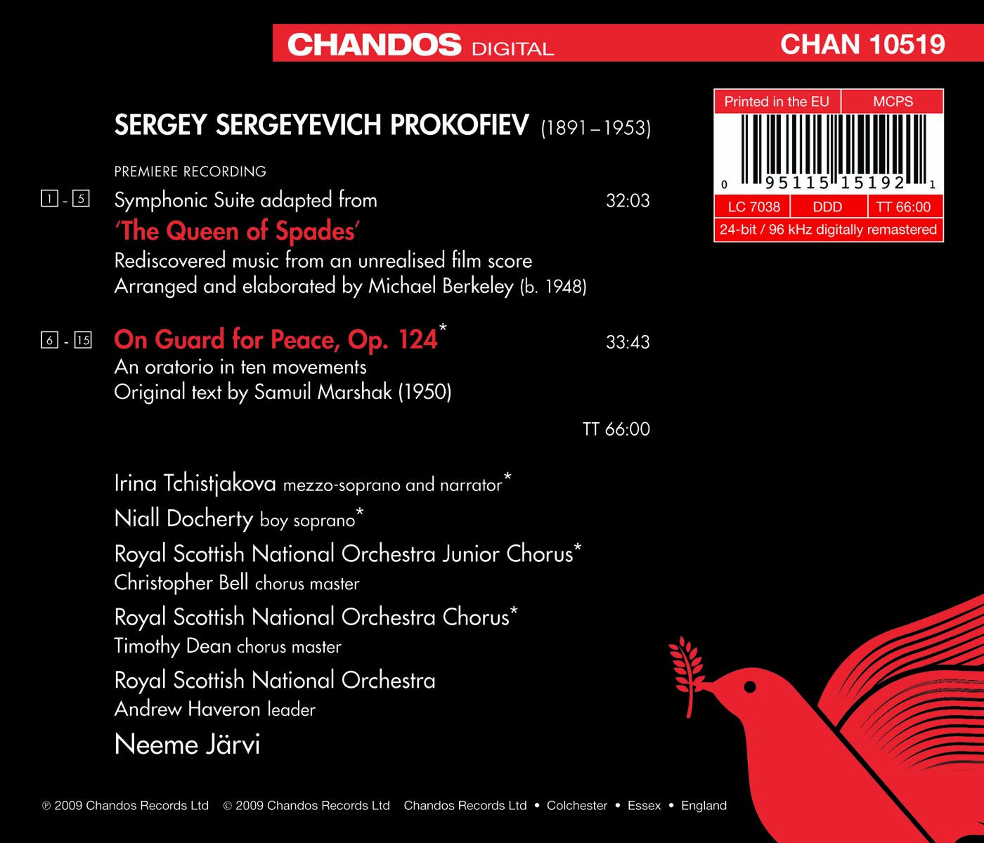 Prokofiev, S.: Queen of Spades Suite / On Guard for Peace