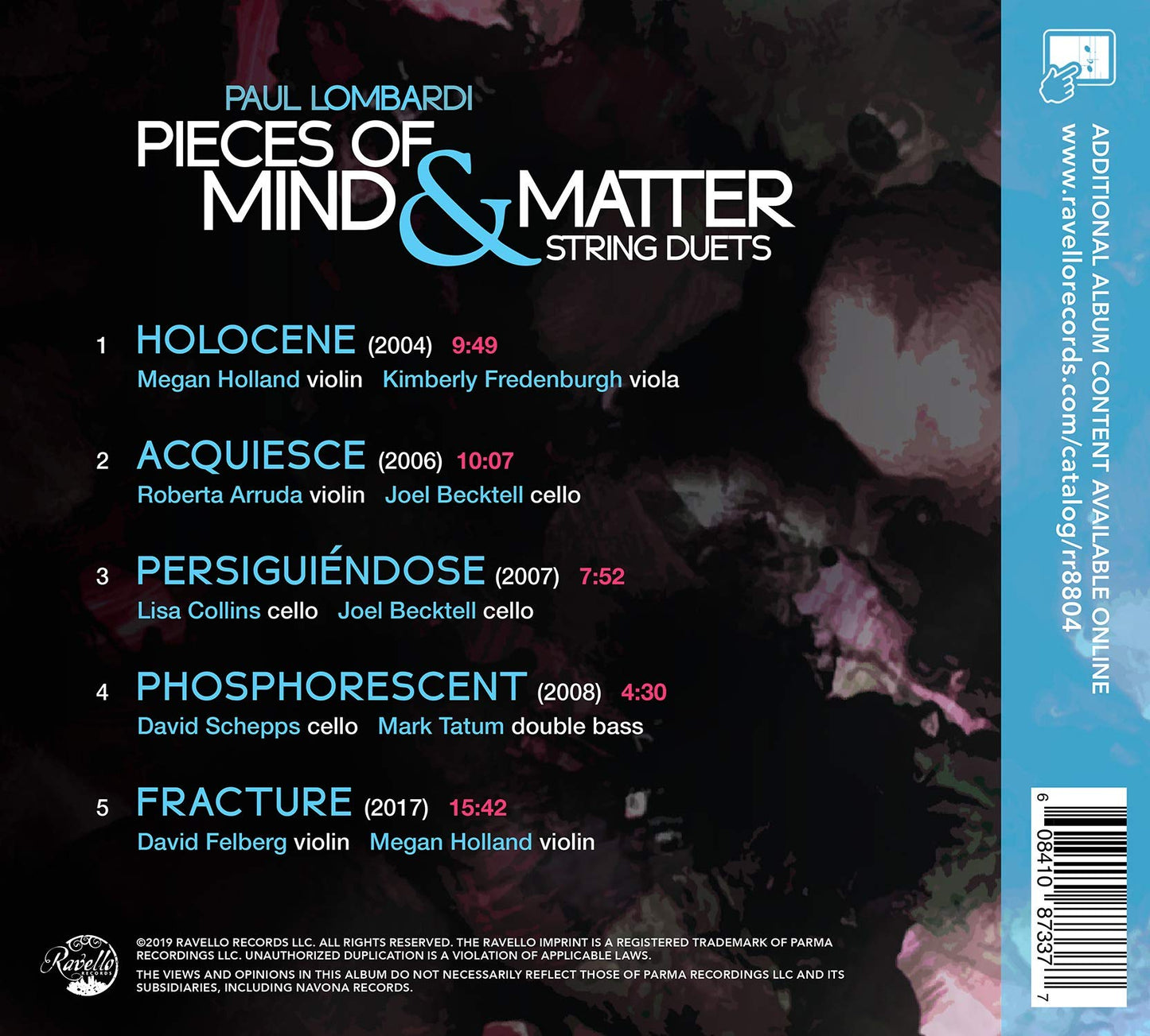 Paul Lombardi: Pieces of Mind & Matter – String Duets