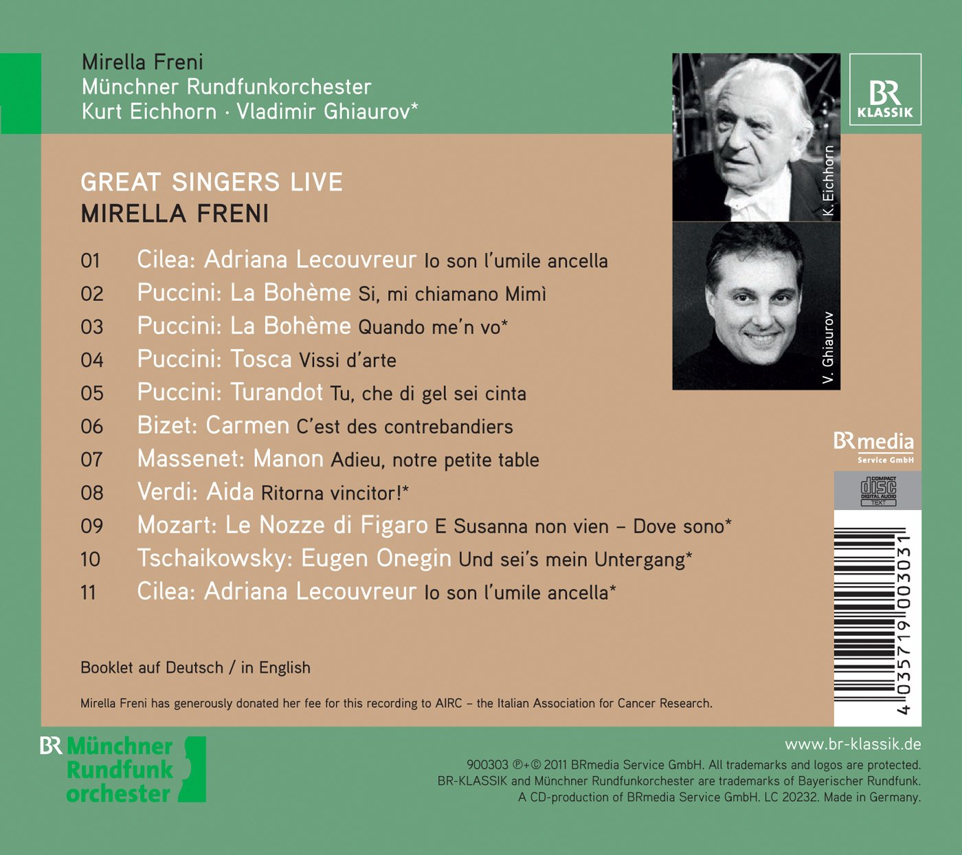 Great Singers Live: Mirella Freni