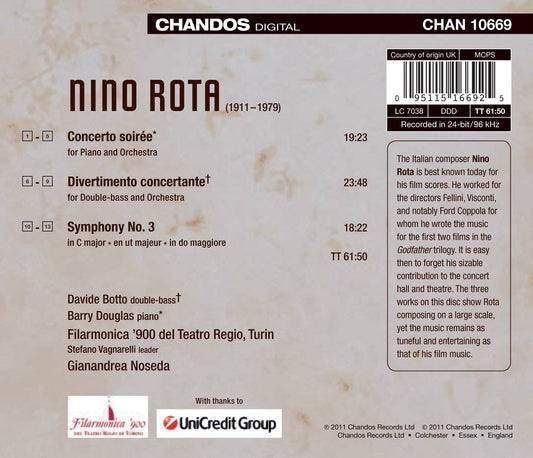 Rota: Symphony No. 3 - Divertimento concertante - Concerto s