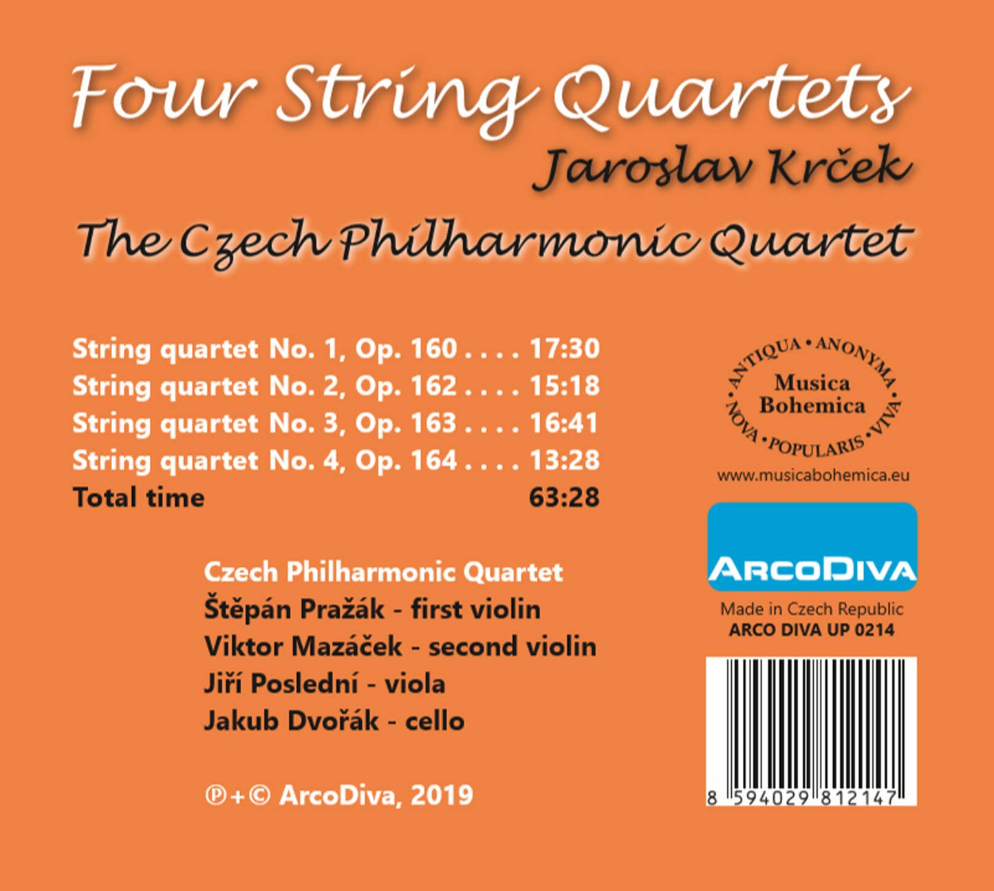 Krcek: Four String Quartets