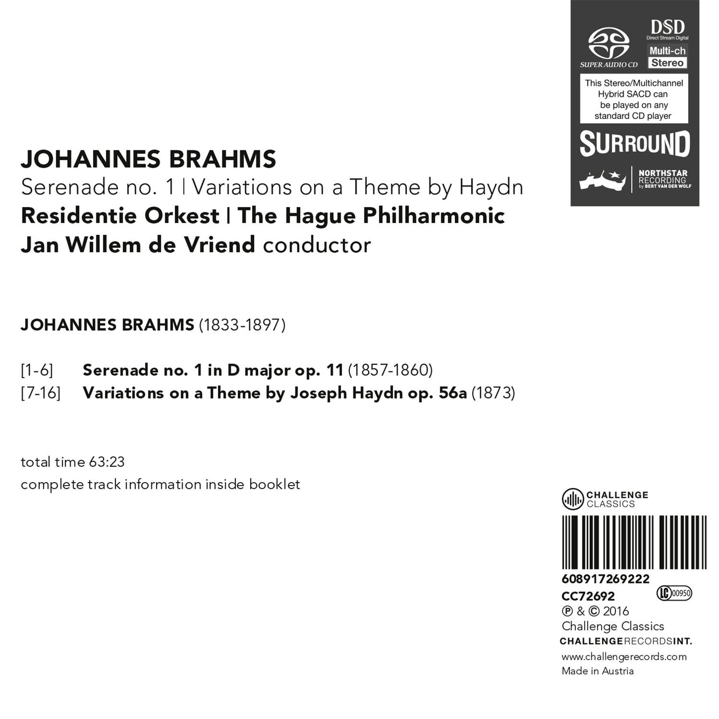 Brahms: Serenade No. 1 in D Major Op. 11 - Variations on a T
