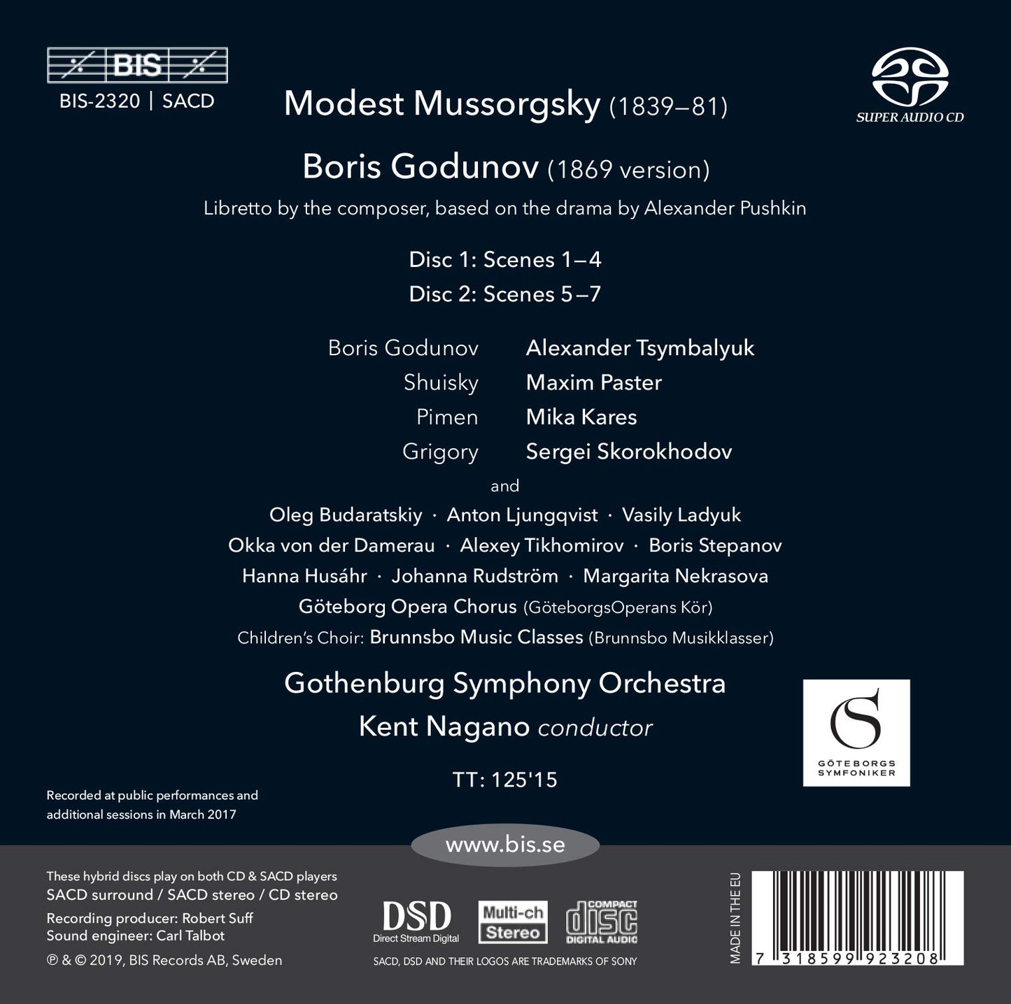 Mussorgsky: Boris Godunov (1869 version)