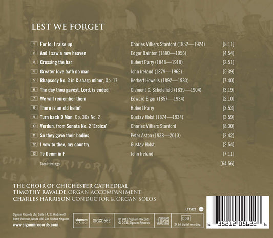 Lest We Forget