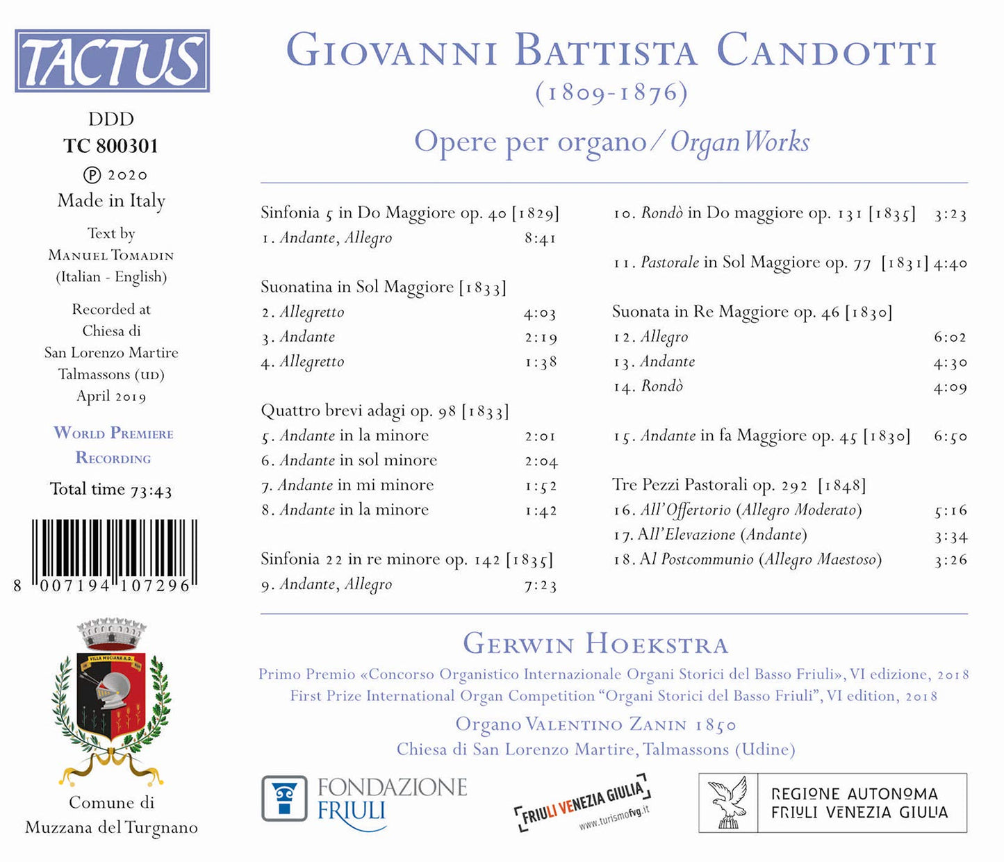 Candotti: Organ Works