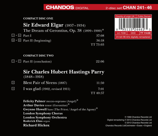 Elgar: The Dream of Gerontius - Parry: Blest Pair of Sirens