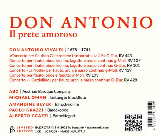 Vivaldi: Don Antonio - I prete amoroso