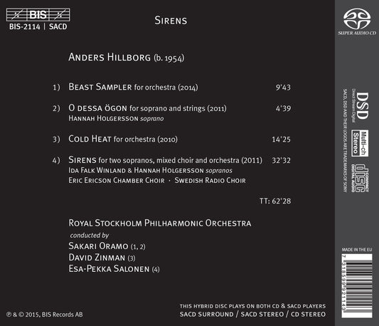 Hillborg: Cold Heat & Beast Sampler