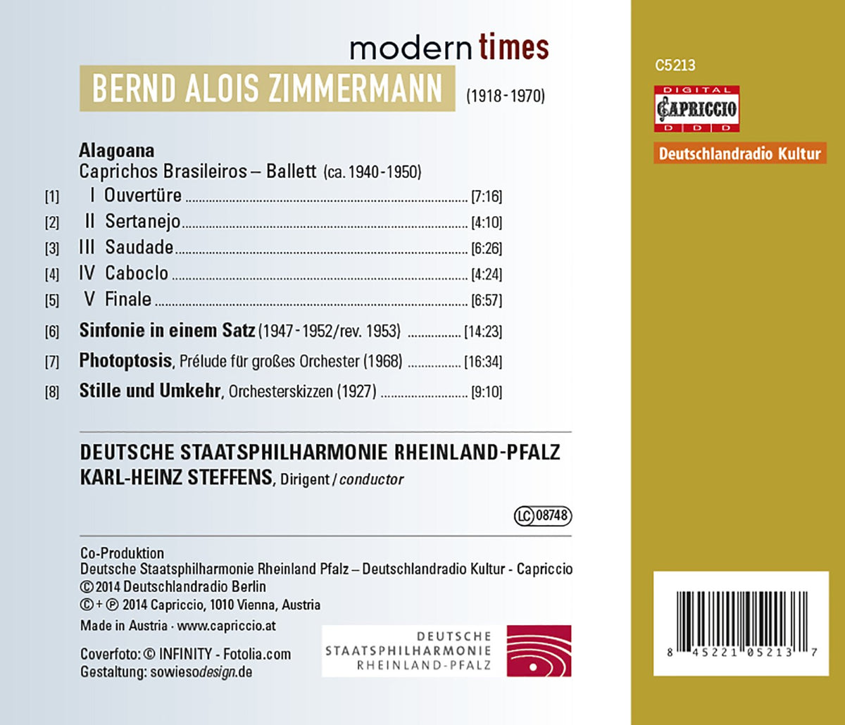 Zimmermann: Alagoana, Sinfonie in einem Satz, Photoptosis &