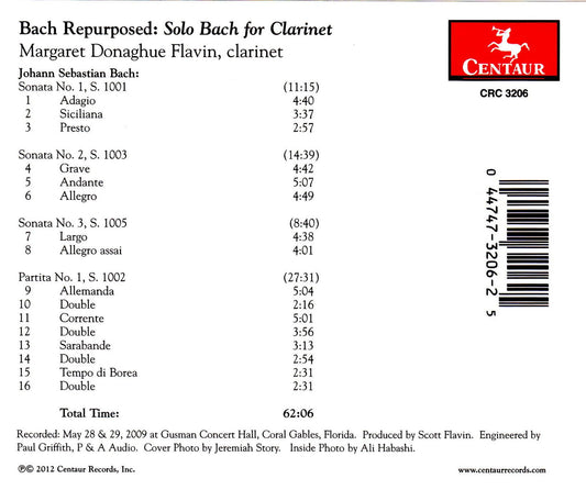 Bach Repurposed: Solo Bach for Clarinet