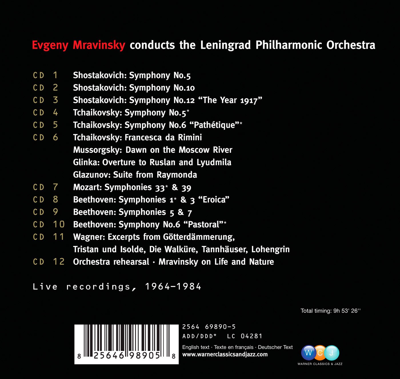 MRAVINSKY EDITION