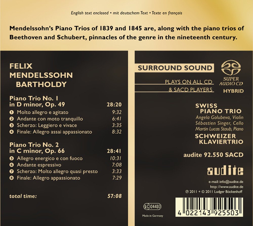 Mendelssohn-Bartholdy: Piano Trios