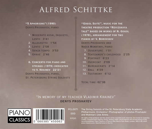 SCHNITTKE: Piano Concerto