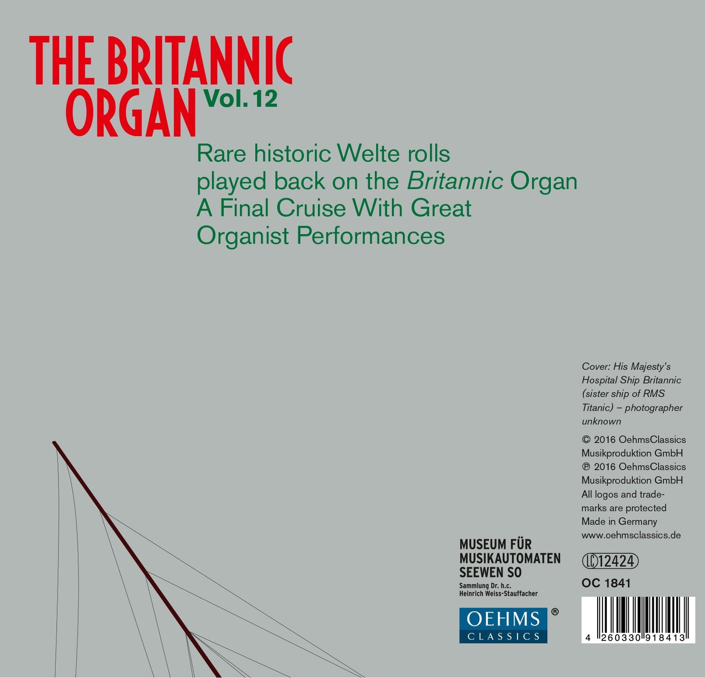 The Britannic Organ, Vol. 12