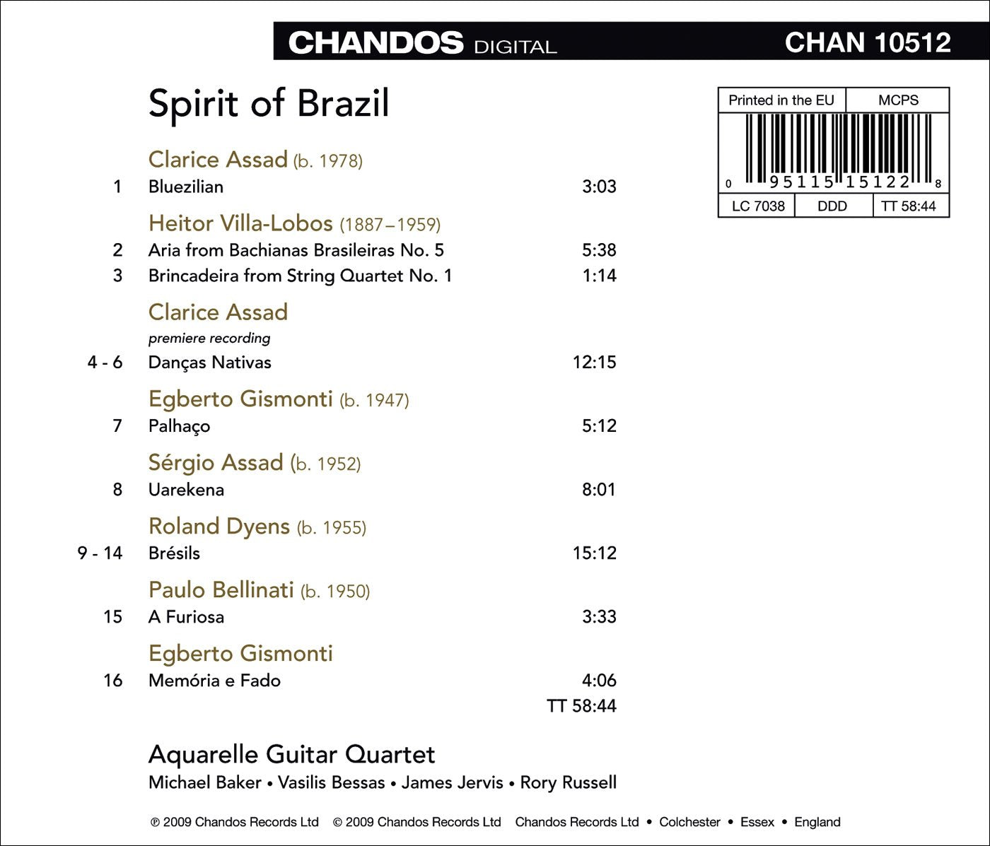 Guitar Quartets - Assad, C. / Dyens, R. / Bellinati, P. / Gi