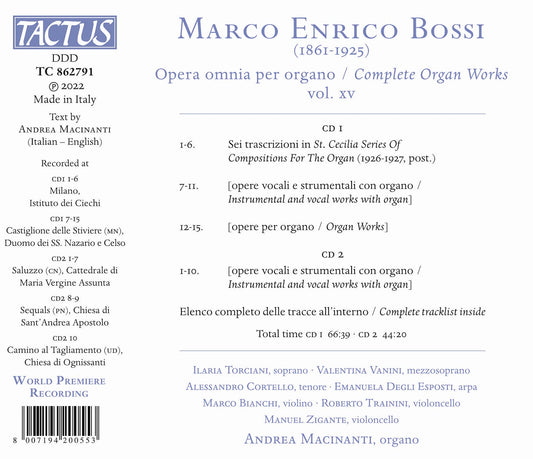 Bossi: Complete Organ Works, Vol. 15