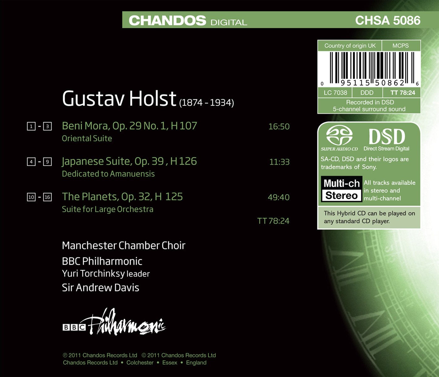 Holst: Orchestral Works, Vol. 2