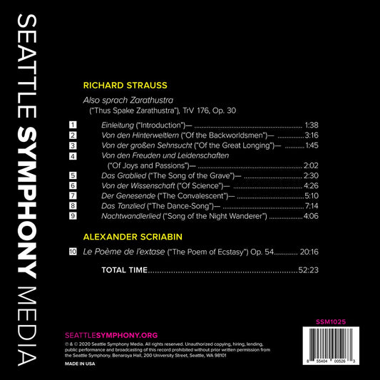 R. Strauss: Also Sprach Zarathustra & Scriabin: The Poem Of