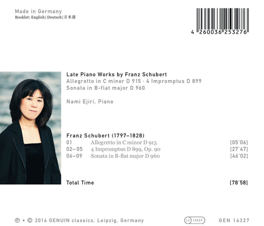 Late Piano Works by Franz Schubert