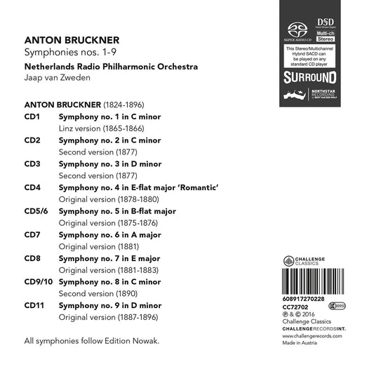 Bruckner: Symphonies Nos. 1-9