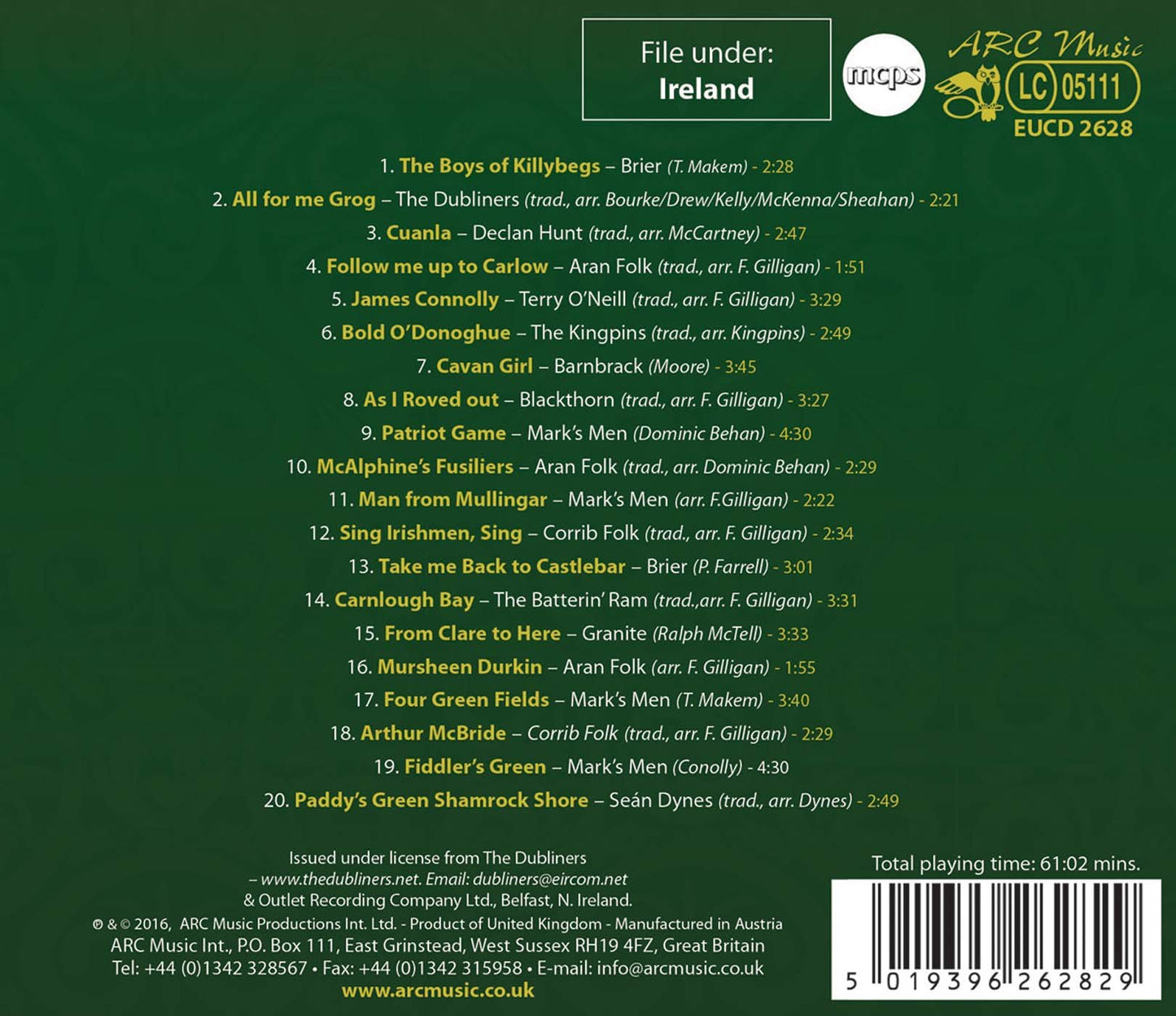 20 Famous Irish Ballads