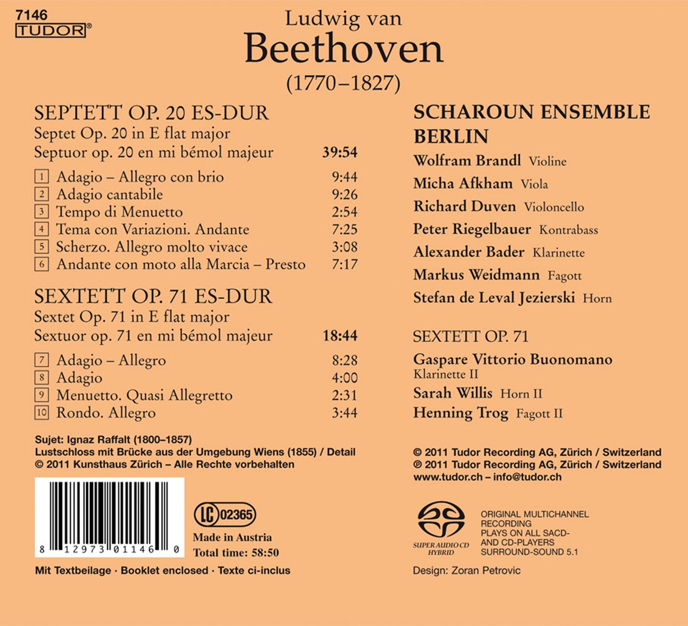 Beethoven: Septett, Op. 20 - Sextett, Op. 71
