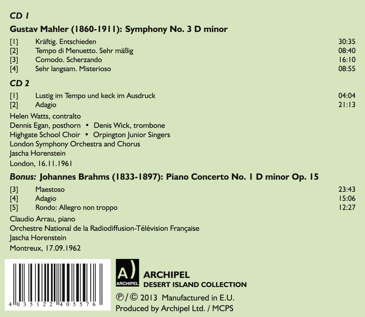 Mahler: Symphony No. 3