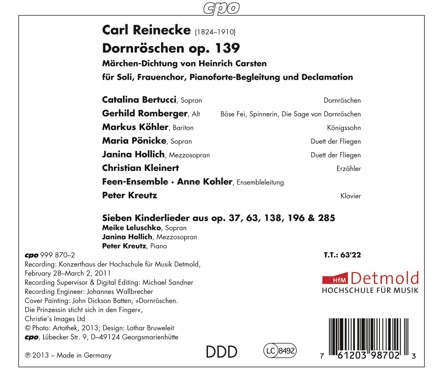 Reinecke: Dornroschen
