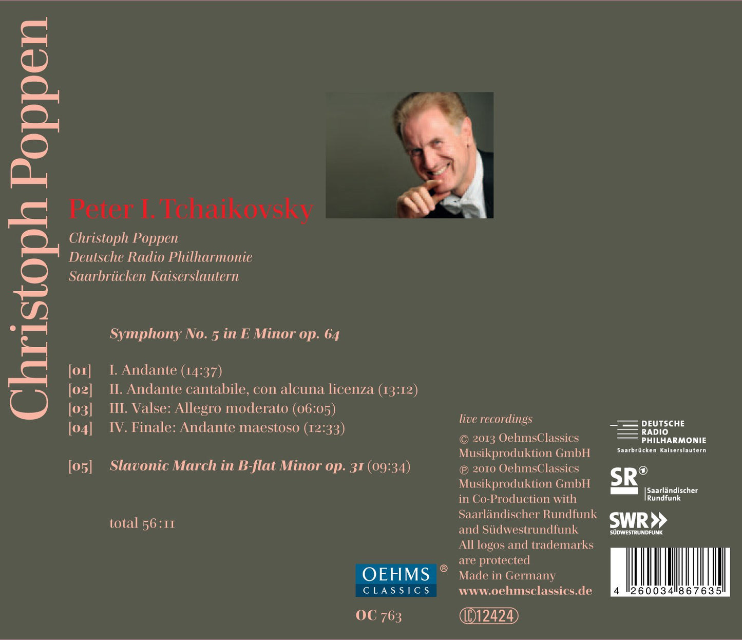 Tchaikovsky: Symphony No. 5, Op. 64 & Slavonic March, Op. 31