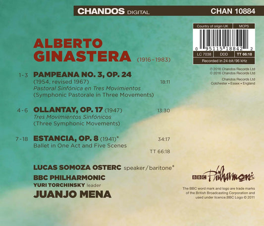 Ginastera: Orchestral Works, Vol. 1