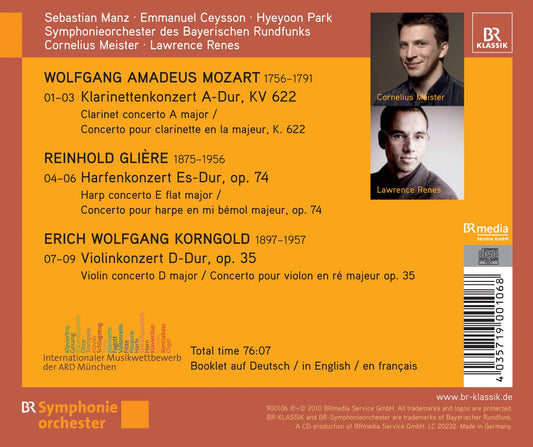 Mozart - Gliere - Korngold