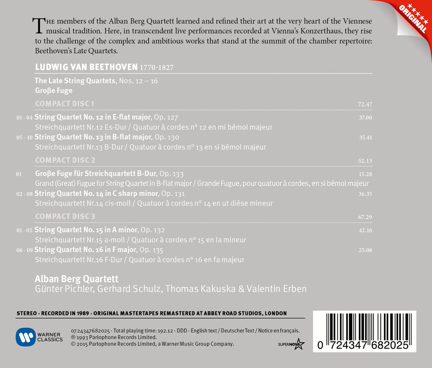LATE STRING QUARTETS