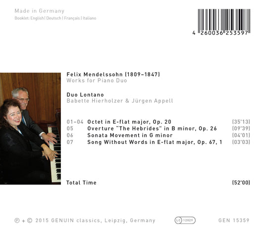Mendelssohn: Works for Piano Duo
