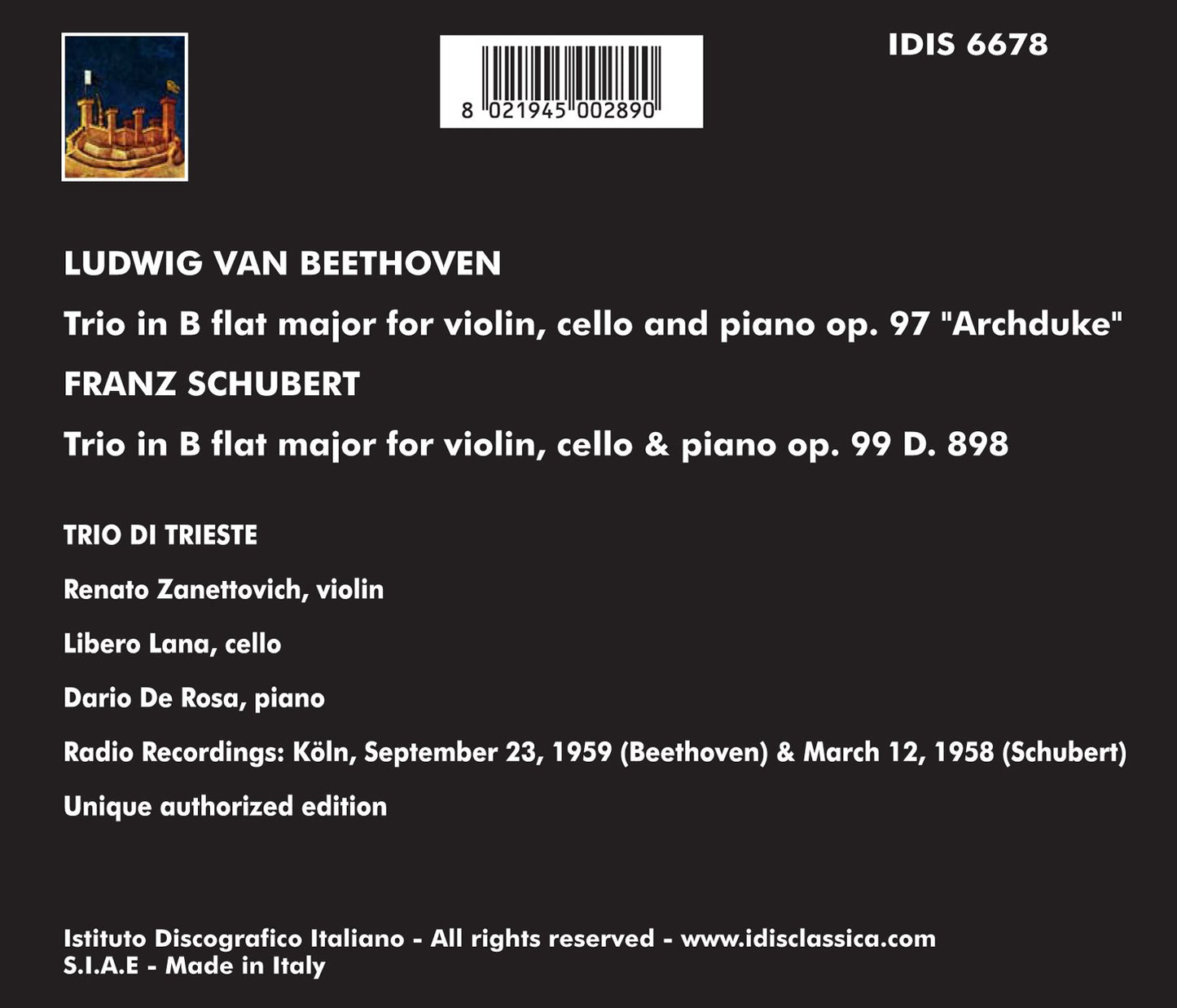Beethoven & Schubert: Trios
