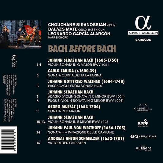 BACH BEFORE BACH