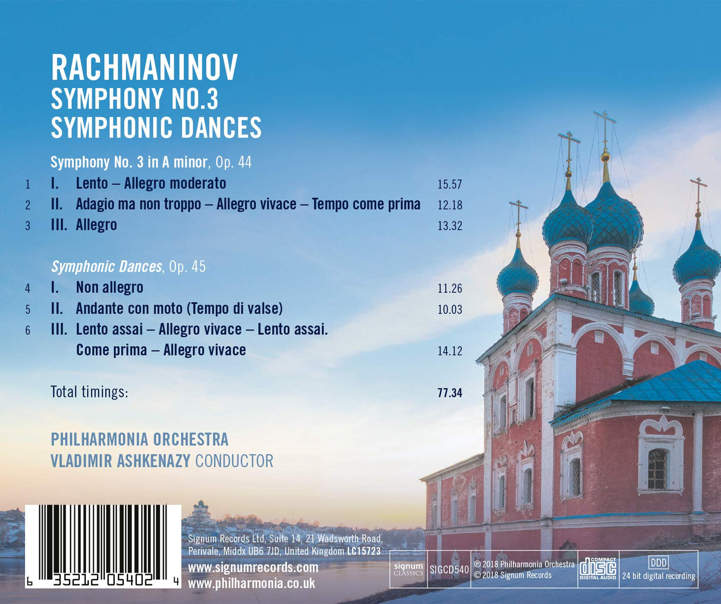 Rachmaninov: Symphony No. 3 - Symphonic Dances