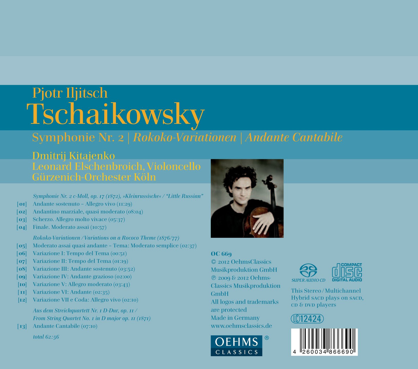 Tschaikowsky: Symphonie Nr. 2 - Rokoko-Variationen - Andante