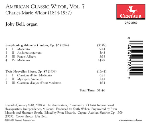 American Classic Widor, Vol. 7