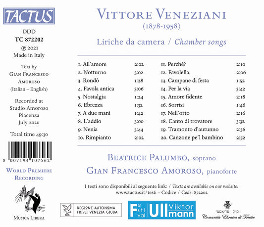 Veneziani: Liriche da camera