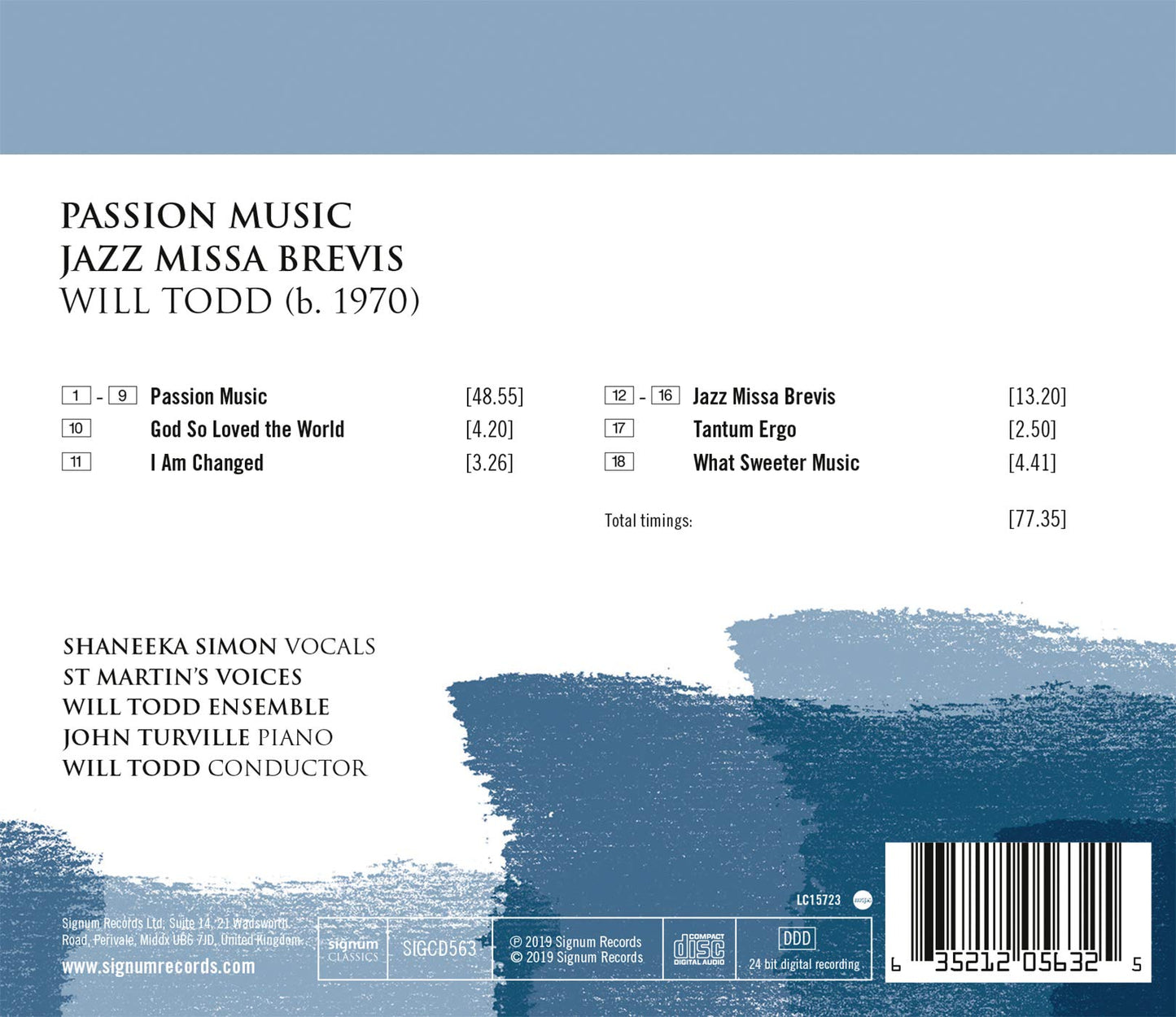 Will Todd: Passion Music & Jazz Missa Brevis