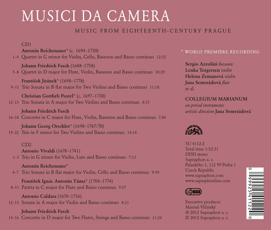 Music from Eighteenth-Century Prague: Musici da Camera