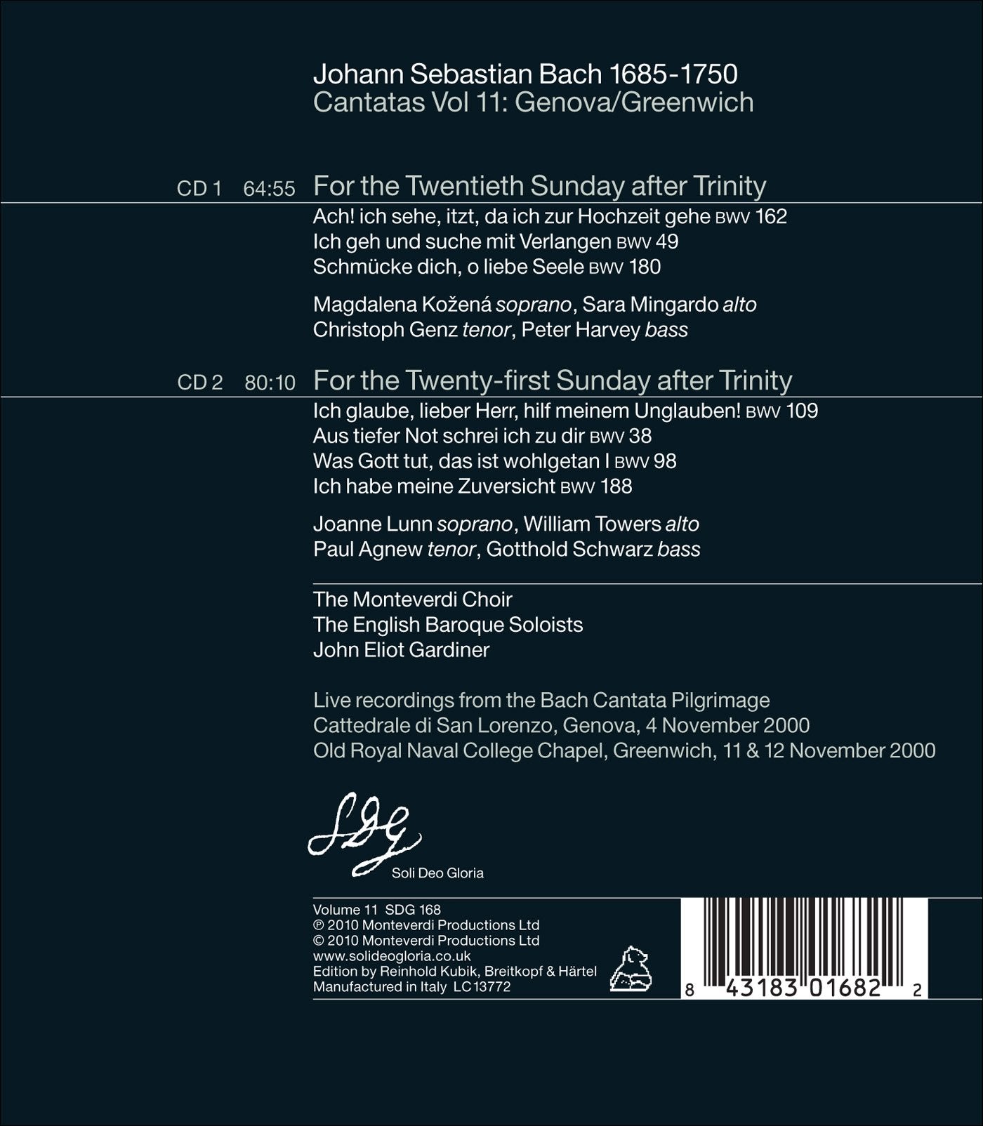 Bach: Cantatas Vol. 11
