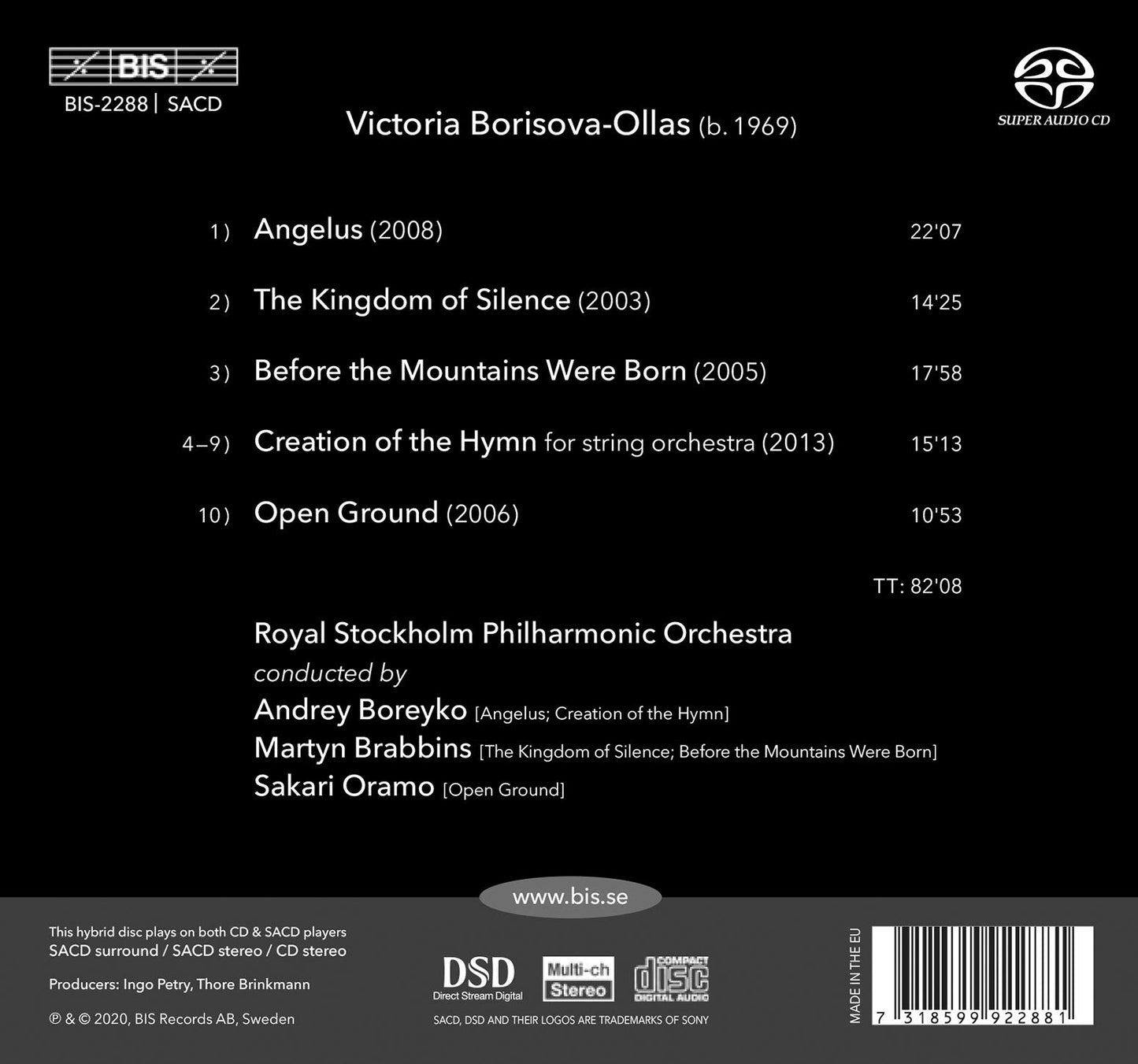 Victoria Borisova-Ollas: Angelus - Orchestral Works
